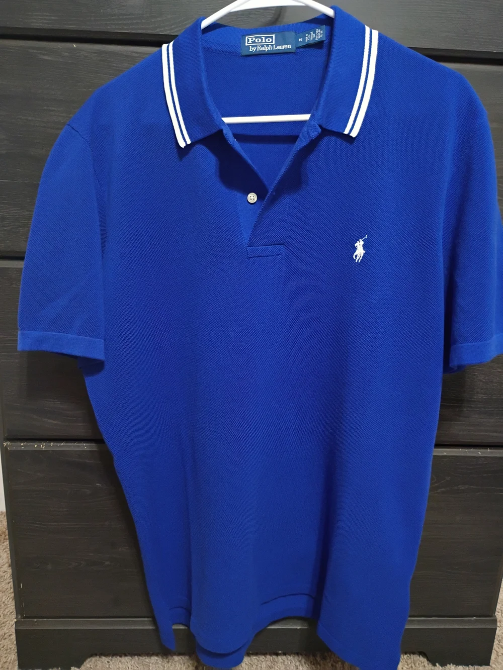 Ralph Lauren Blue Polo with White Trim